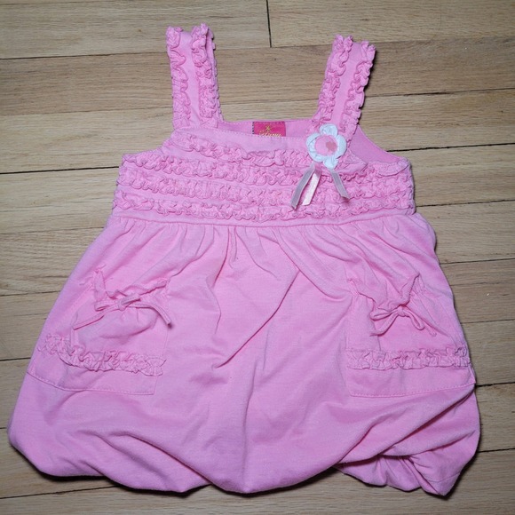 Other - Bubble Ruffle Tank Girl's Pink Size 4